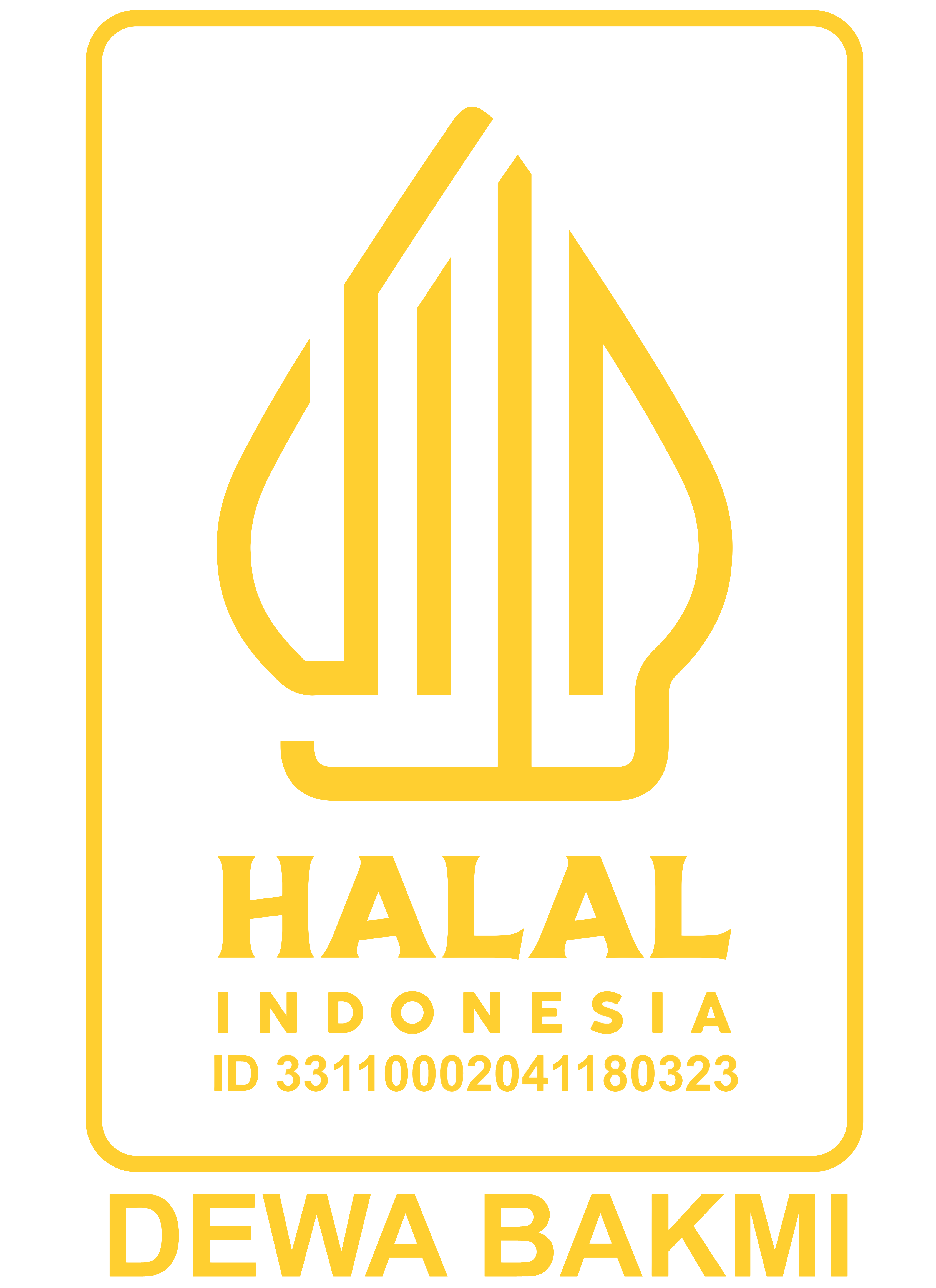 Sertifikat Halal Dewa Bakmi