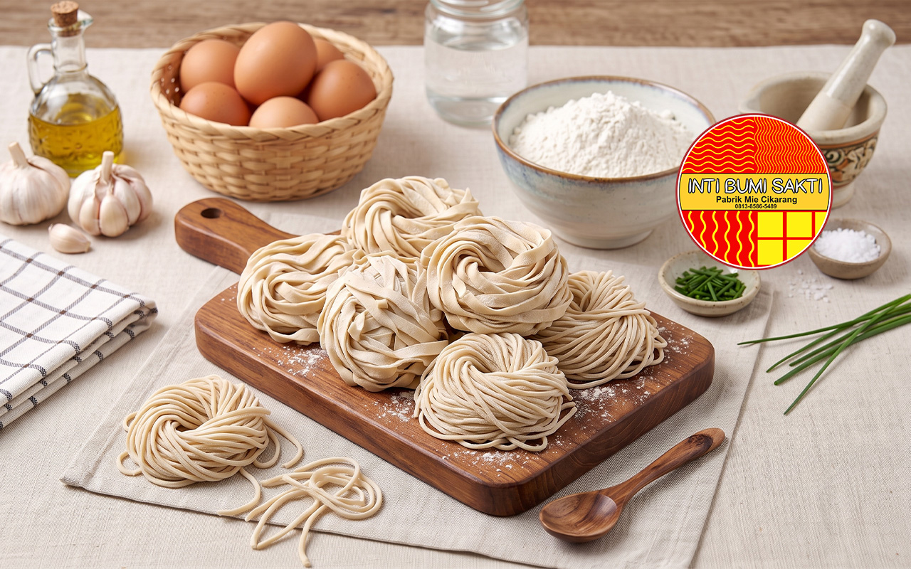 Pabrik Mie Cikarang Terbaik: Supplier Mie Mentah & Kulit Pangsit Premium untuk Bisnis Anda